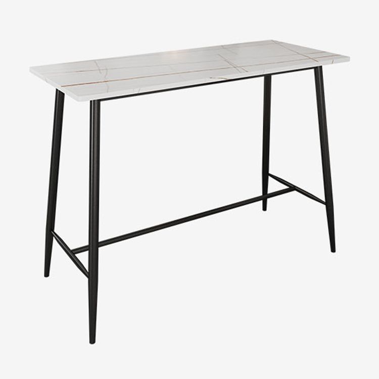 Contemporary Bar Counter Table Rectangle Sintered Stone Table for Kitchen Clearhalo 'Bar Furniture' 'Bar Tables' 'bar_tables' 'Furniture' 'furniture_bar_tables' 'Kitchen & Dining Furniture' 1200x1200_24103ca0-5f87-4320-a69e-4fb653462965