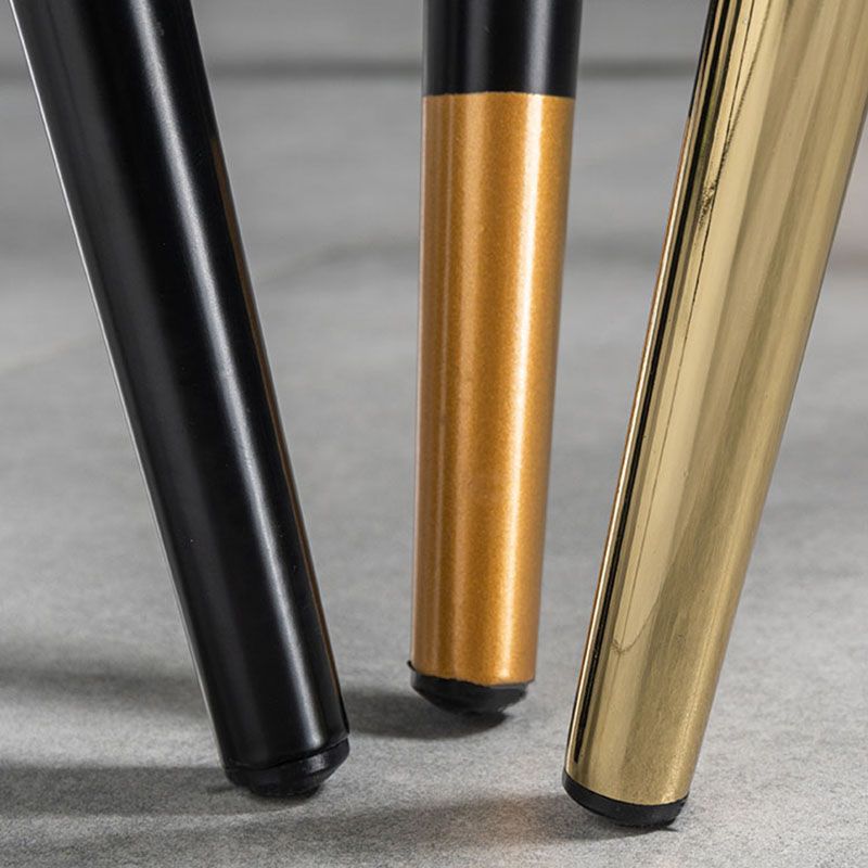 Modern Style Chair Dining Armless Chair with Metal Legs for Kitchen Clearhalo ' kitchen&dining_furn' 'Dining Chairs' 'Dining Tables & Seating' 'dining_chair' 'furn' 'furn_dining_chair' 'Furniture' 'furniture_dining_chair' 'Kitchen & Dining Furniture' 'kitchen' 1200x1200_2410c1d3-eb4b-4900-a678-eda0f643b312