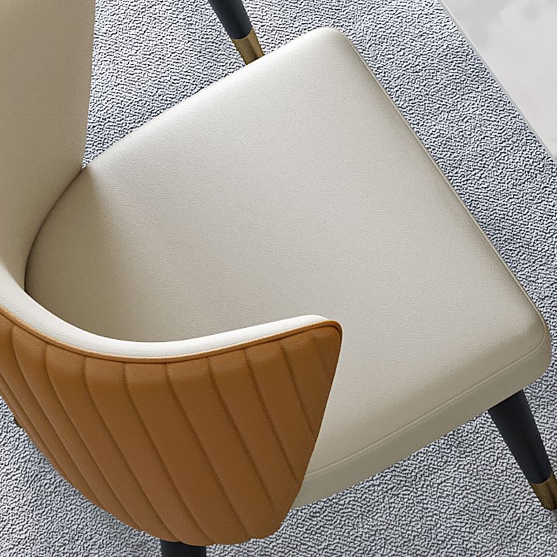 Sillas de comedor de estilo glamorbla nórdico sillas laterales sin brazos con patas de madera