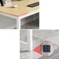 Hedendaagse rechthoek Engineered Wood Desk H-Shape Base Desk voor Home Office