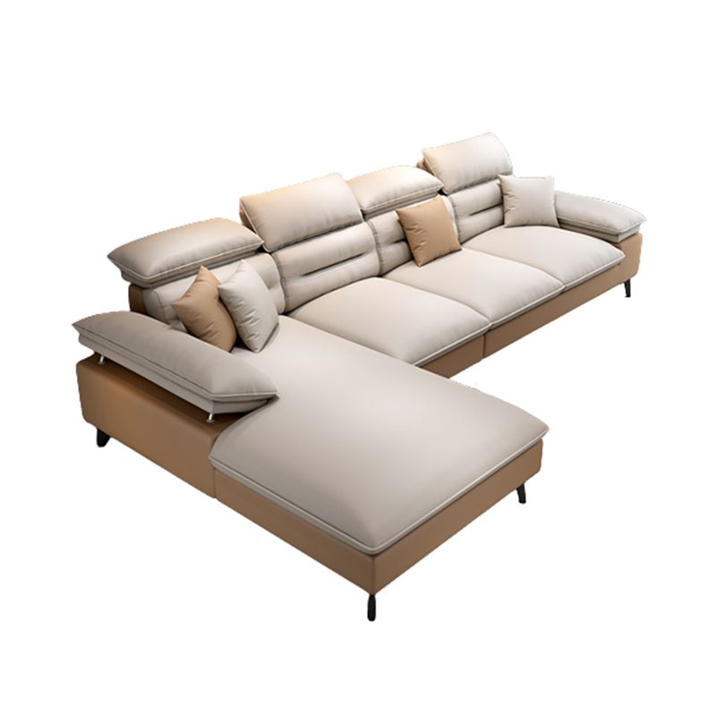 Pillow Top Arm Sofa Reversible Modular L-Shape Furniture Sectionals