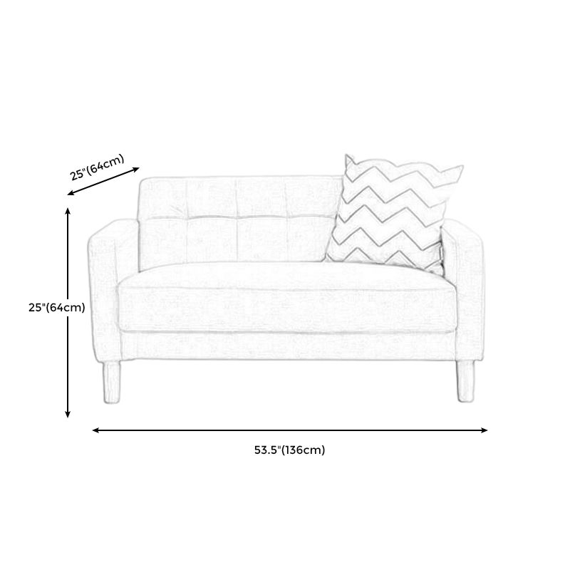 標準的なビスケットバックセッピーソファコンテンポラリースクエアアームセッピーラブシート