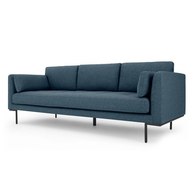 Linen 3-seater Sofa with Square Arm 82.68" Long * 34.65" Wide Clearhalo 'furn' 'furn_sofas' 'Furniture' 'Living Room Furniture' 'Sofa' 'sofas' 1200x1200_24179b63-b37d-451d-831a-5270918a7d13