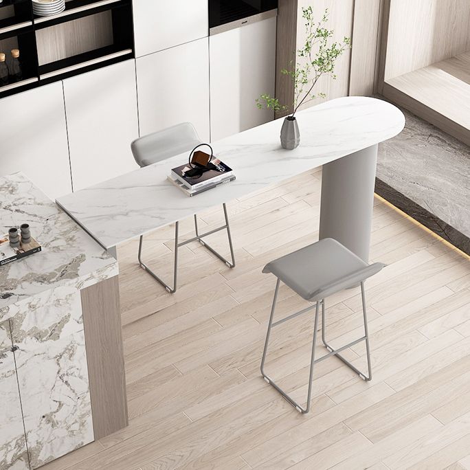 Modern Style 1/2/3/5 Pieces Sintered Stone Pub Table Set Fixed Table Counter Table Clearhalo 'Bar Furniture' 'furn' 'furn_home_bar_bar_sets' 'Furniture' 'Home Bars & Bar Sets' 'home_bar_bar_sets' 'Kitchen & Dining Furniture' 1200x1200_241a7c05-1596-477d-9de0-dd01ce3195f3