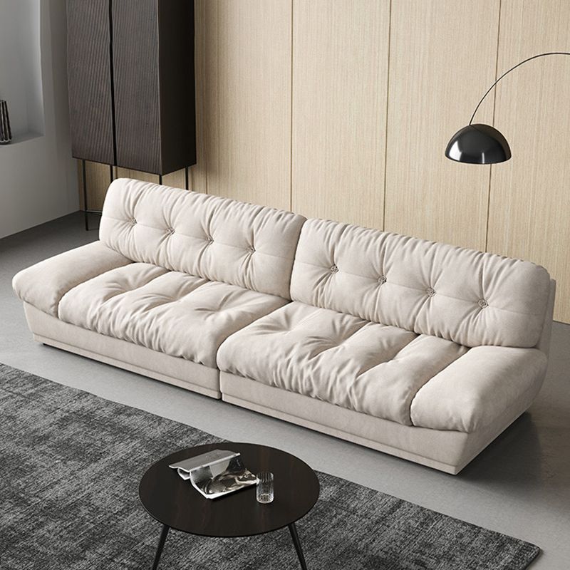 Faux Leather/ Suede Contemporary Tufted Split-Back Settee Sofa Clearhalo 'furn' 'furn_sofas' 'Furniture' 'Living Room Furniture' 'Sofa' 'sofas' 1200x1200_241f3725-990f-442b-bca9-cb44f86ecb74