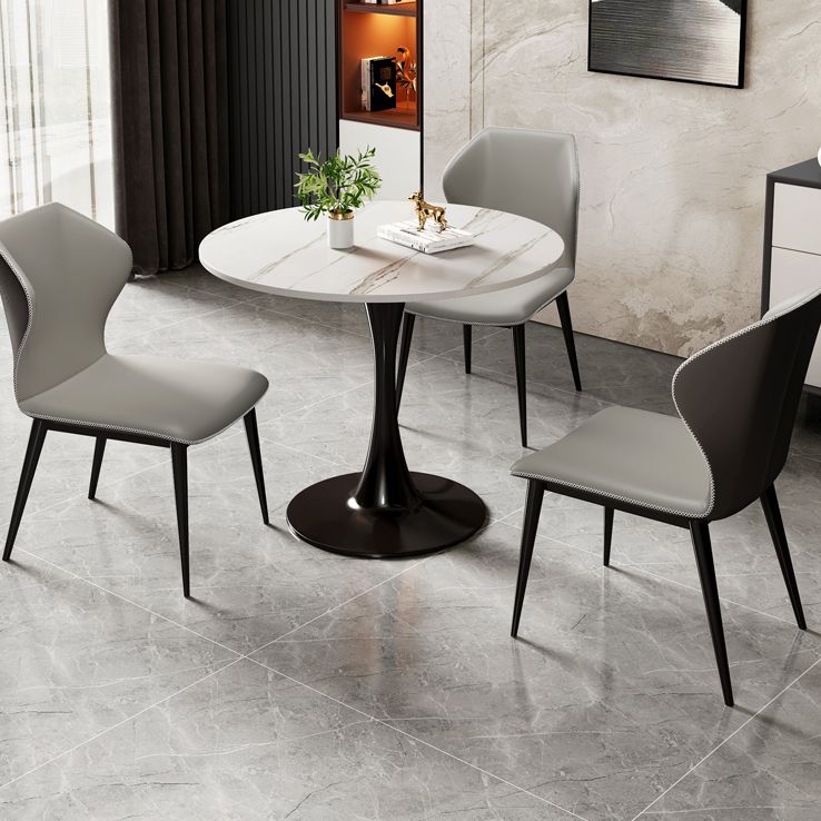 Stone Pedestal Dinning Table Contemporary Style Round Furniture for Indoor Clearhalo ' dining_table' 'Dining Tables & Seating' 'Dining Tables' 'furn' 'furn_dining_table' 'Furniture' 'furniture_dining_table' 'Kitchen & Dining Furniture' 'kitchen&dining_furn' 'kitchen' 'kitchen_dining_table' 1200x1200_24257c4b-e606-44f8-bac9-fab2571d1552