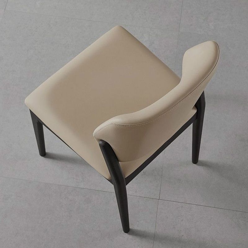 Silla de cocina de comedor sillón de comedor contemporáneo de madera maciza