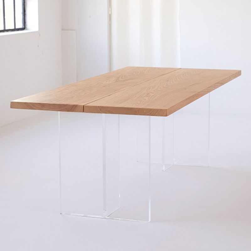 Double Pedestal Dining Table Simple Style Pine Solid Wood Dining Site Table Clearhalo ' dining_table' 'Dining Tables & Seating' 'Dining Tables' 'furn' 'furn_dining_table' 'Furniture' 'furniture_dining_table' 'Kitchen & Dining Furniture' 'kitchen&dining_furn' 'kitchen' 'kitchen_dining_table' 1200x1200_24270fa8-3a7d-4757-bc1e-84f072eb1fad