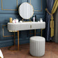 Glam Slate Top Vanity Dressing Table Set White Make-up Vanity Clearhalo 'Bedroom Furniture' 'furn' 'furn_makeup_vanities' 'Furniture' 'Makeup Vanities' 'makeup_vanities' 1200x1200_242762a4-52e3-42f8-9685-3ebe245cb1ff