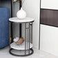 Open Storage Bed Nightstand Glam Bedside Cabinet for Bedroom