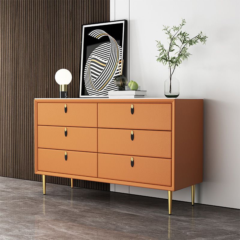 Moderner Akzent Brustquadrat -Speicherschrank mit antiker Finish