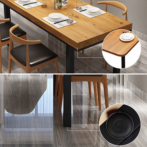 Industrial Rectangle Dining Set 1/2/5 Pieces Solid Wood Dinette Set for Shop Clearhalo 'Dining Room Sets' 'Dining Tables & Seating' 'dining_room_set' 'furn' 'furn_dining_room_set' 'Furniture' 'Kitchen & Dining Furniture' 1200x1200_24294455-1a3d-409a-b826-c3d3a63a21ef