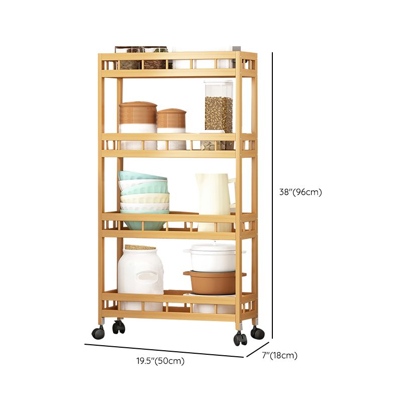Etagere Contemporary Bookshelf Vertical Open Bamboo Shelf Bookcase for Home Clearhalo 'Bookcases' 'furn' 'furn_bookcases' 'Furniture' 'Office Furniture' 1200x1200_24297c47-086b-4f37-b0fe-84ae6d44135a