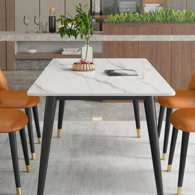 Glam Style 1/2/3/5/7 Pieces Dining Set Sintered Stone Dining Table Set for Home Use Clearhalo 'Dining Room Sets' 'Dining Tables & Seating' 'dining_room_set' 'furn' 'furn_dining_room_set' 'Furniture' 'furniture_dining_room_set' 'Kitchen & Dining Furniture' 'kitchen&dining_furn' 'kitchen' 1200x1200_242a184d-4999-48a0-9676-7fb617ac29bb