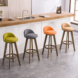 Contemporary Solid Wood Barstools Indoor Bar Stool with Footrest and Low Back Clearhalo 'Bar Furniture' 'Bar Stools' 'bar_stools' 'furn' 'furn_bar_stools' 'furniture_bar_stools' 'Kitchen & Dining Furniture' 'kitchen&dining_furn' 'kitchen' 'kitchen_furn' Furniture' 1200x1200_242aa544-5758-4b73-9385-07b4942a9d0f