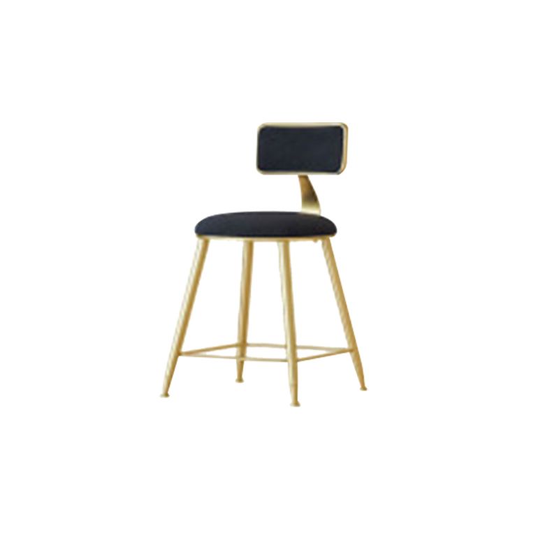 Nordic Style Bar-stool Round Seat Counter Bar Stool with Metal Legs for Home Use Clearhalo 'Bar Furniture' 'Bar Stools' 'bar_stools' 'furn' 'furn_bar_stools' 'Furniture' 'Kitchen & Dining Furniture' 1200x1200_242b9902-4299-492c-a682-df0471f8a318