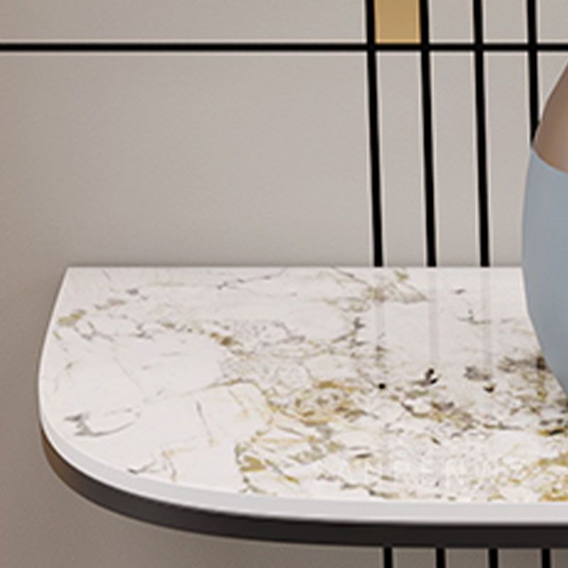 Mesa de acento de piedra contemporánea Mesa de la consola de sofá de la luna para el salón