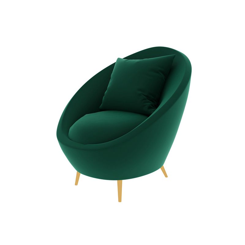 Divano curvo contemporaneo con braccio inclinata e schiena stretta per l'appartamento