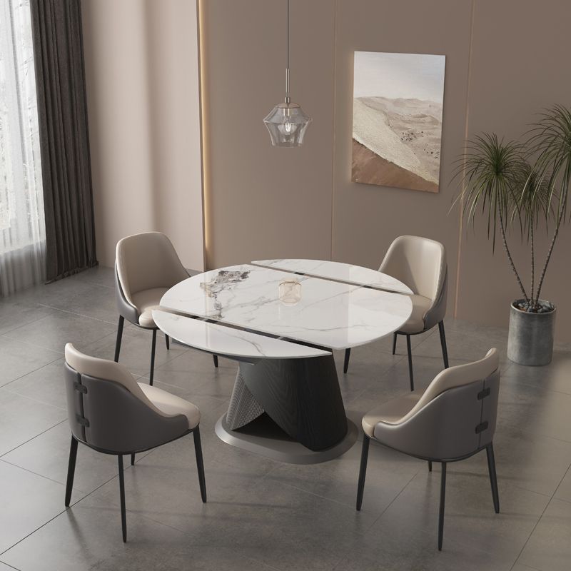 Modern Sintered Stone Dining Table Set 1/2/4/5 Pieces Dining Set for Home Use Clearhalo 'Dining Room Sets' 'Dining Tables & Seating' 'dining_room_set' 'furn' 'furn_dining_room_set' 'Furniture' 'furniture_dining_room_set' 'Kitchen & Dining Furniture' 1200x1200_242d0ee3-f7a2-45fb-b65e-5fe744897d50