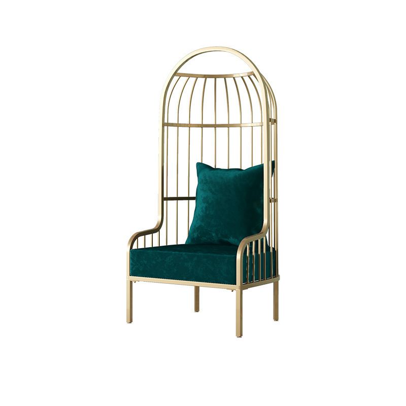 Glam Fabric Arms Included with Pillow Basic Four Leg Accent Armchair Clearhalo 'Accent Chairs' 'accent_chairs' 'Chairs & Seating' 'furn' 'furn_accent_chairs' 'Furniture' 'Living Room Furniture' 1200x1200_243045d3-1765-424b-a74c-690207d3031b