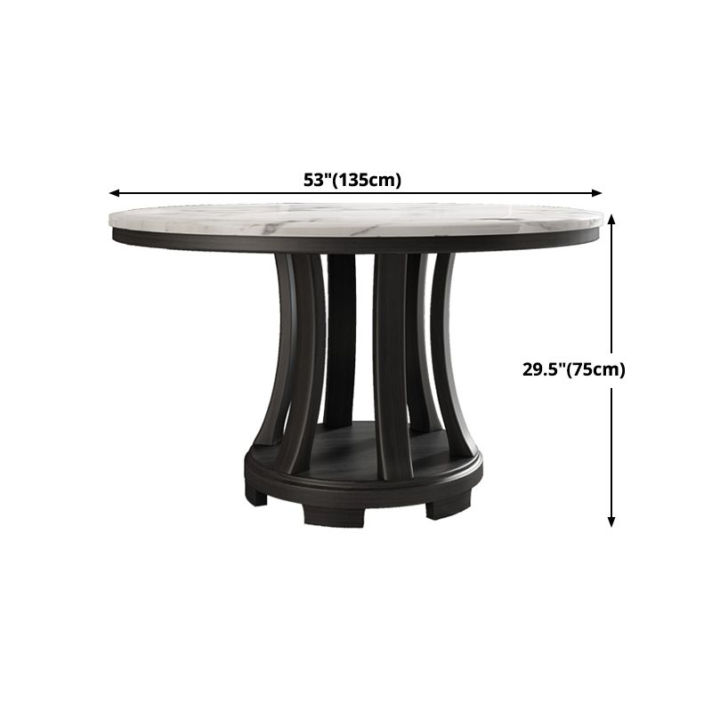 Round Dining Site Table Simplicity Style Marble Furniture with Pedestal Base Clearhalo ' dining_table' 'Dining Tables & Seating' 'Dining Tables' 'furn' 'furn_dining_table' 'Furniture' 'furniture_dining_table' 'Kitchen & Dining Furniture' 'kitchen&dining_furn' 'kitchen' 'kitchen_dining_table' 1200x1200_24307729-95f8-4d9a-a605-3e5e9ff89d2a