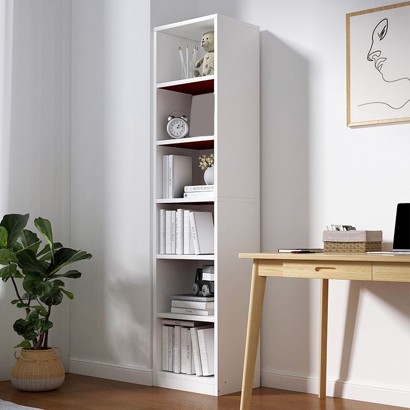 Estante de madera de esquina moderna estantería de madera cerrada estante de libro de espalda para sala de estudio