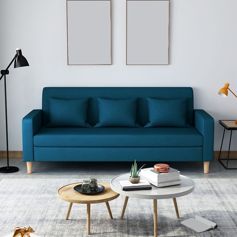 Contemporary 3-seater Sofa Square Arm Settee with Three Pillow Back Clearhalo 'furn' 'furn_sofas' 'Furniture' 'furniture_sofas' 'Living Room Furniture' 'Sofa' 'sofas' 1200x1200_24309d50-c5ba-4fc9-9e87-759dd1194d08