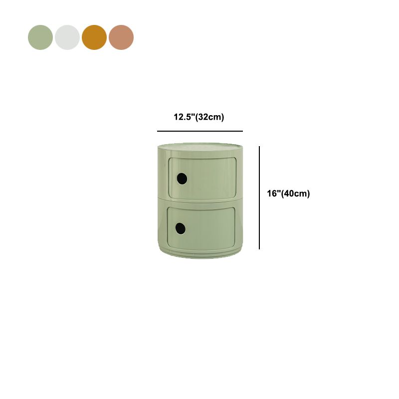 Mesa de noche de plástico derecha del gabinete de cama moderno para el dormitorio