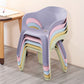 Minimalist Style Stacking Dining Arm Chairs Plastic Solid Back Dining Side Chair for Home Use Clearhalo ' kitchen&dining_furn' 'Dining Chairs' 'Dining Tables & Seating' 'dining_chair' 'furn' 'furn_dining_chair' 'Furniture' 'furniture_dining_chair' 'Kitchen & Dining Furniture' 'kitchen' 1200x1200_2430df0c-b3d9-4194-9166-bcb7cbb1e01d