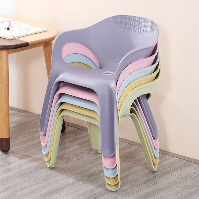 Minimalist Style Stacking Dining Arm Chairs Plastic Solid Back Dining Side Chair for Home Use Clearhalo ' kitchen&dining_furn' 'Dining Chairs' 'Dining Tables & Seating' 'dining_chair' 'furn' 'furn_dining_chair' 'Furniture' 'furniture_dining_chair' 'Kitchen & Dining Furniture' 'kitchen' 1200x1200_2430df0c-b3d9-4194-9166-bcb7cbb1e01d