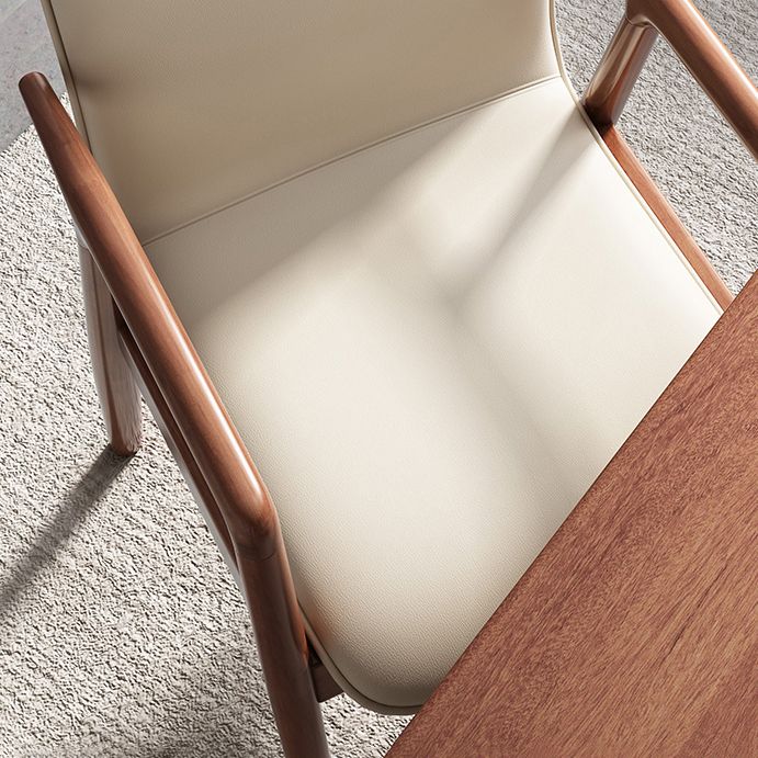 Modern Style Chair Dining Arm Chairs with Wooden Legs for Kitchen Clearhalo ' kitchen&dining_furn' 'Dining Chairs' 'Dining Tables & Seating' 'dining_chair' 'furn' 'furn_dining_chair' 'Furniture' 'furniture_dining_chair' 'Kitchen & Dining Furniture' 'kitchen' 1200x1200_243297b7-4a8a-47c2-84c8-75ee345dfbee