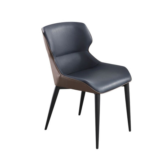 Contemporary Style Arm Wingback Side Chairs Faux Leather Side Chair Clearhalo 'Dining Chairs' 'Dining Tables & Seating' 'dining_chair' 'furn' 'furn_dining_chair' 'Furniture' 'furniture_dining_chair' 'Kitchen & Dining Furniture' 1200x1200_2434006a-4299-47f0-8330-b42f3537cbdc