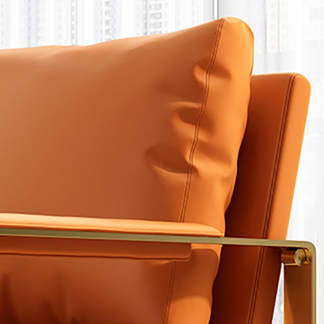 Modern 31.5" Wide Sewn Pillow Back Sponge Metal Frame Arm Chair Clearhalo 'Accent Chairs' 'accent_chairs' 'Chairs & Seating' 'furn' 'furn_accent_chairs' 'Furniture' 'Living Room Furniture' 1200x1200_24360ccc-5246-44c8-91fc-197825de3ce8