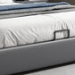 Piattaforma grigia cornice letto a piattaforma contemporanea con portata