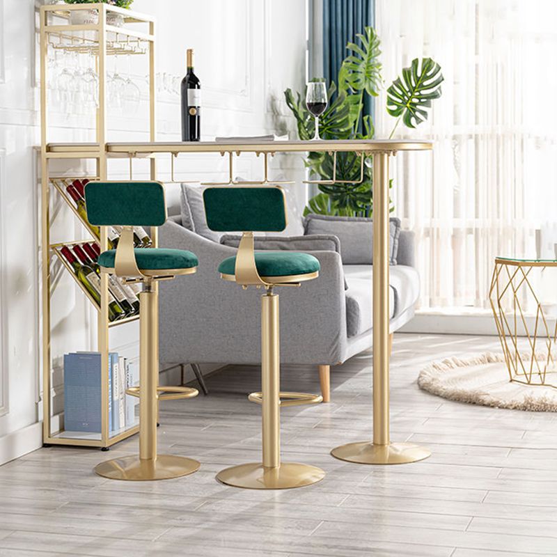 White Stone Bar Table Contemporary Bar Dining Table with Sled Base Clearhalo 'Bar Furniture' 'Bar Tables' 'bar_tables' 'furn' 'furn_bar_tables' 'Furniture' 'furniture_bar_tables' 'Kitchen & Dining Furniture' 1200x1200_24395aeb-1487-4eef-ad57-fecbf452df24