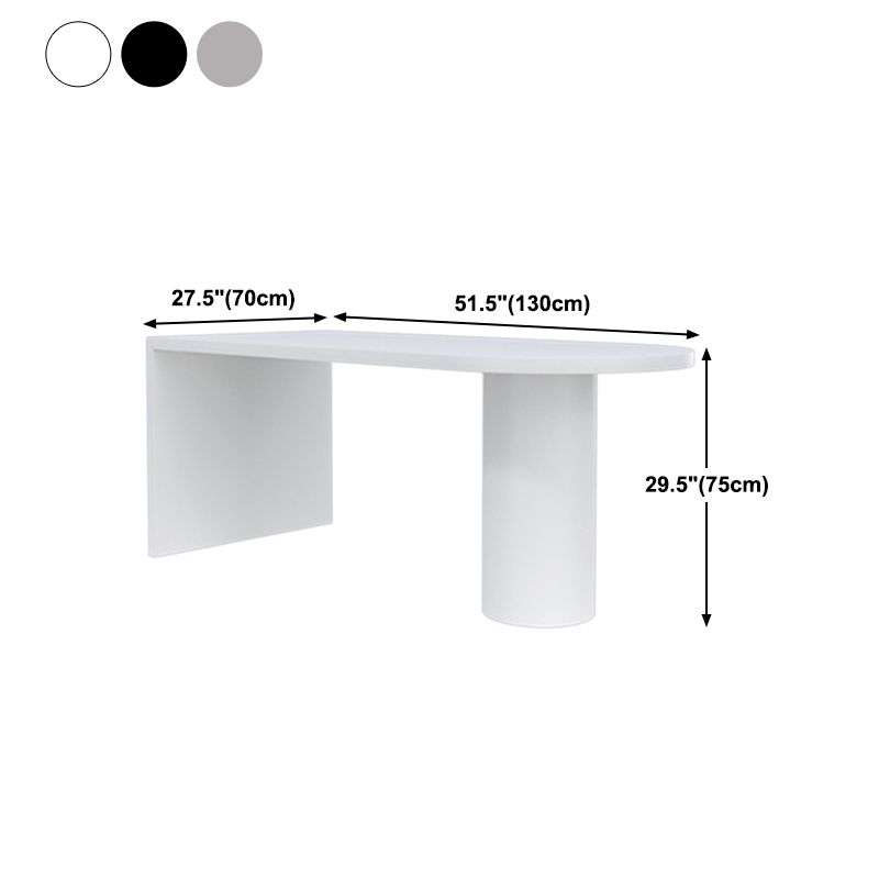 Freeform Solid Wood Dining Table Contemporary Dining Table for Kitchen