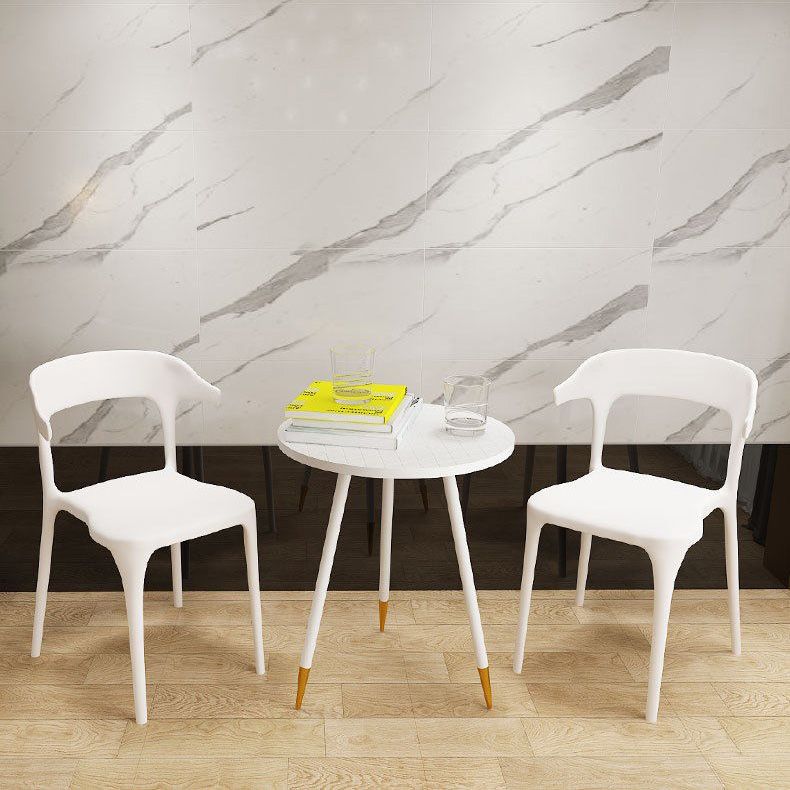 Open Back Dining Side Chair Contemporary Plastic Dining Armless Chair Clearhalo 'Dining Chairs' 'Dining Tables & Seating' 'dining_chair' 'furn' 'furn_dining_chair' 'Furniture' 'Kitchen & Dining Furniture' 1200x1200_2439f1d0-6d4c-4390-b455-625320dca0bb