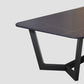 Modern Style Slate Table with Rectangular Black Metal Trestle Type Base Coffee Table