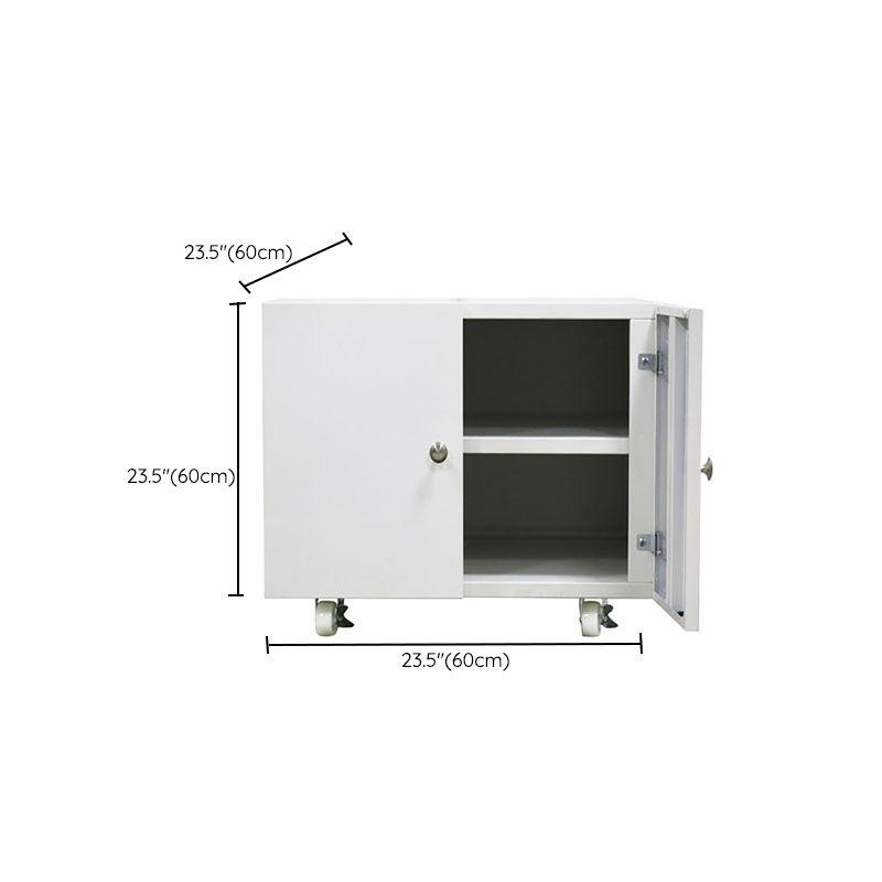 Office Metal Cabinet Modern Locking Drawers File Cabinet with Castors Clearhalo 'Filing Cabinets' 'filling_cabinets' 'furn' 'furn_filling_cabinets' 'Furniture' 'Office Furniture' 1200x1200_243acad4-030b-4418-b1d6-6c7120ff7128