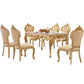 Solid Wood Victorian Rectangular Dining Table Marble Top Table with 4 Legs Clearhalo 'Dining Tables & Seating' 'Dining Tables' 'dining_table' 'furn' 'furn_dining_table' 'Furniture' 'Kitchen & Dining Furniture' 1200x1200_243b36da-066f-419c-97bc-143c33ba9127