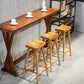 Tabouret de salle à manger en bois massif contemporain tabouret de bar sans repose-pied avec repose-pied