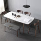 Contemporary Sintered Stone Dining Table Rectangular 4 Legs Table in White Clearhalo ' dining_table' 'Dining Tables & Seating' 'Dining Tables' 'furn' 'furn_dining_table' 'Furniture' 'furniture_dining_table' 'Kitchen & Dining Furniture' 'kitchen&dining_furn' 'kitchen' 'kitchen_dining_table' 1200x1200_243d7b86-10de-4f60-8798-d61920a26631
