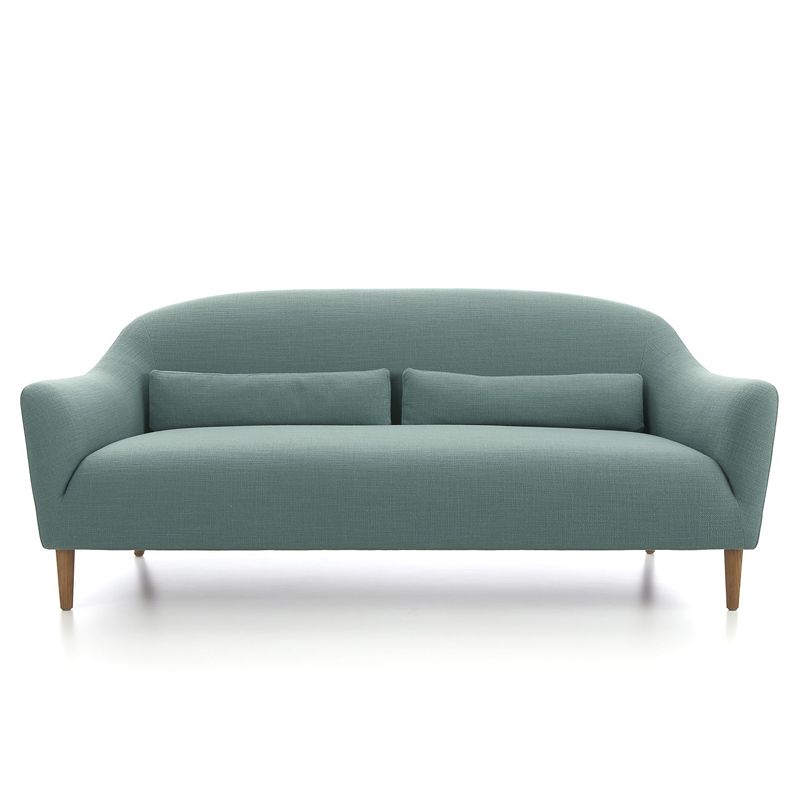 31.5"H Square Arm Linen Solid Color Scandinavian Curved Sofa Clearhalo 'furn' 'furn_sofas' 'Furniture' 'furniture_sofas' 'kitchen' 'kitchen_sofas' 'Living Room Furniture' 'Sofa' 'sofas' 1200x1200_243f3b83-821c-4cda-8990-c6385d5423f2