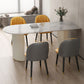 Simplicity Style Sintered Stone Dining Table Double Pedestal Base Freeform Table for Home Clearhalo ' dining_table' 'Dining Tables & Seating' 'Dining Tables' 'furn' 'furn_dining_table' 'Furniture' 'furniture_dining_table' 'Kitchen & Dining Furniture' 'kitchen&dining_furn' 'kitchen' 'kitchen_dining_table' 1200x1200_24401018-4afb-462f-aff2-6694f5bc3da3
