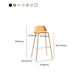Low Back Dining Stools Armless Plastic Bar Stools with Footrest Clearhalo 'Bar Furniture' 'Bar Stools' 'bar_stools' 'furn' 'furn_bar_stools' 'Furniture' 'Kitchen & Dining Furniture' 1200x1200_24407313-a767-4b58-9966-8fc4150273e0