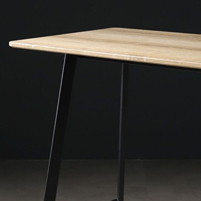 Tavolo da pub in stile industriale Top Bistro rettangolo con telaio metallico