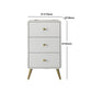 Contemporary Wooden Chest in White, Rectangle Accent Chest with Drawers