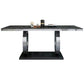 Rectangle Luxury Style Dining Table Fixed Table with Trestle Base Clearhalo ' dining_table' 'Dining Tables & Seating' 'Dining Tables' 'furn' 'furn_dining_table' 'Furniture' 'furniture_dining_table' 'Kitchen & Dining Furniture' 'kitchen&dining_furn' 'kitchen' 'kitchen_dining_table' 1200x1200_24448d7a-5e21-45a3-8c48-bb1d3e322f60