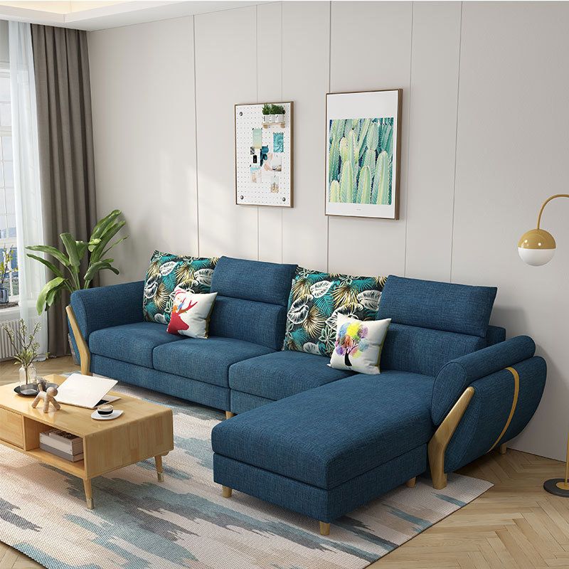Nordic Fabric Living Room Pillow Top Arm Cushions Sofa Chaise Clearhalo 'furn' 'furn_sectionals' 'Furniture' 'Living Room Furniture' 'Sectionals' 1200x1200_2444f03d-e404-483a-807f-0c720b5e0796