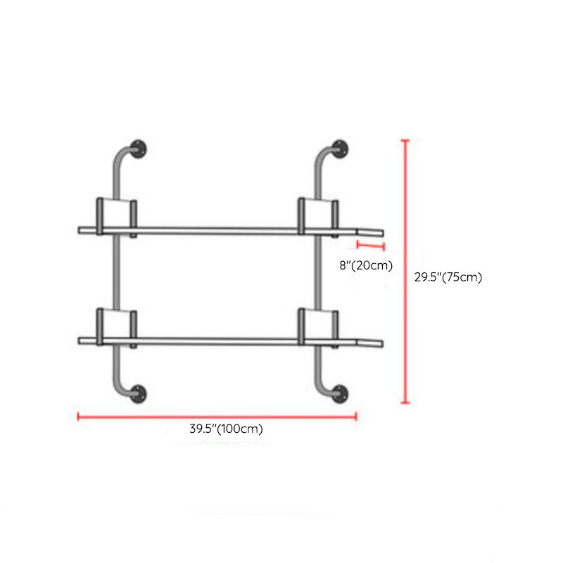 Contemporary Engineered Wood Bookshelf Floating White Bookcase